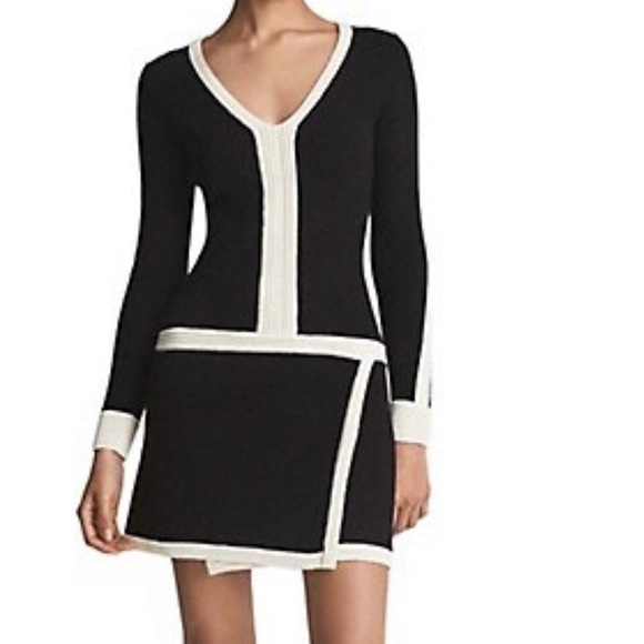 Reiss Dresses & Skirts - New Reiss Long-Sleeve V-Neck Mini Dress